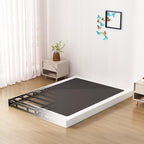 Box Spring for Queen Bed Bed Base 4 inch, Low Profile Metal Queen Box Spring with Fabric Cover, 3000 Lbs Max Weight Capacity Mattress Foundation, Noise-Free, Easy Assembly