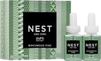 NEST New York Smart Home Fragrance Diffuser Refill Smart Vials, Birchwood Pine - Set of 2 - Designed for NEST x Pura 3 and NEST x Pura 4 Diffusers - Cruelty Free, Vegan
