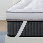 QUEEN ROSE Mattress Topper Full, Cooling Extra Thick Pillow Top Mattress Pad Bed Covers Full Size, Overfilled Snow Down Alternative Mattress Topper, Soft Comfort to Firm Mattress, Plush Support