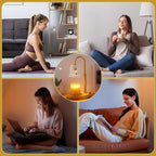 Candle Warmer Lamp Electric Timer - Candles Height Control Dimmable Warmers Scented Lamps No Flame Heat Warm Melt Wax Jar Modern Home Decor Table Lights for Home Living Bedroom