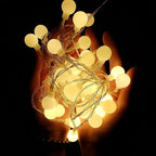 WERTIOO 33ft 100 LEDs Battery Operated String Lights Globe Fairy Lights with Remote Control for Outdoor/Indoor, Tent, Camping, Bedroom,Garden,Christmas Tree[8 Modes,Timer ] (Warm White)