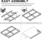 ZIYOO King Box Spring and Cover 9 Inch High Profile Metal Boxspring Easy Assembly,Mattress Foundation/Heavy Duty Metal Steel Structure/Quiet Noise-Free Accessory