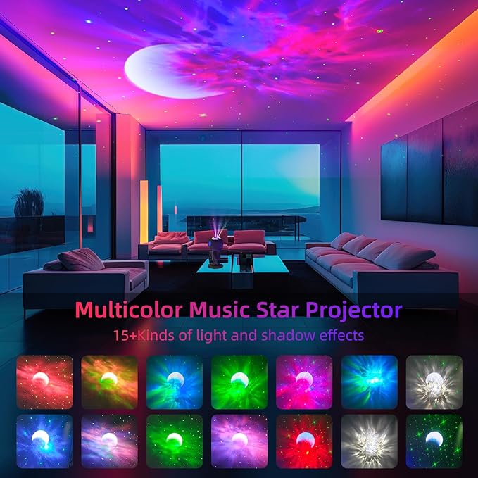 Star Projector Astronaut Galaxy Projector - Bluetooth Speaker, White Noise,Moon Nebula Night Light for Bedroom, 360° Adjustable,Timer and Remote, Star Galaxy Projectors for Kids Adult,Gift Choice