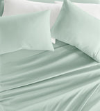 Linen Market Double-Brushed Microfiber Queen Sheet Set 4 Piece – Oeko-TEX Certified Ultra Soft & Wrinkle-Free - 16" Deep Pocket Sheets - Easy Care Queen Size - Mint