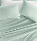 Linen Market Double-Brushed Microfiber California King Sheet Set 4 Piece – Oeko-TEX Certified Ultra Soft & Wrinkle-Free - 16" Deep Pocket Sheets Easy Care Cal-King Size - Mint