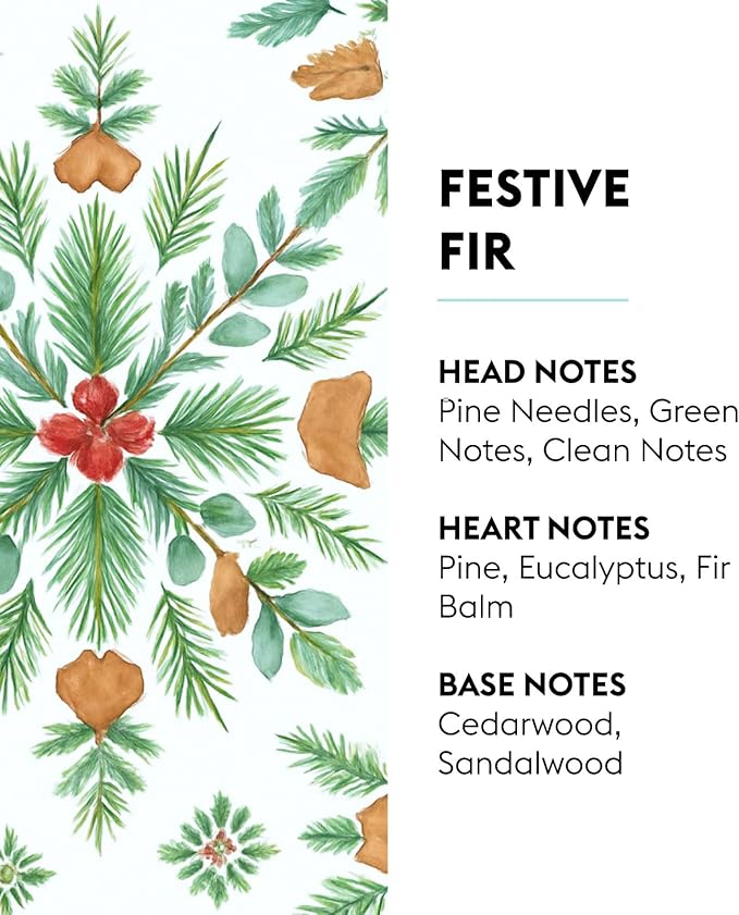 Festive Fir - Lampe Berger Fragrance Refill for Home Fragrance Oil Diffuser - 16.9 Fluid Ounces - 500 milliliters