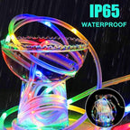 LED Rope Lights Battery Operated String Lights-40Ft 120 LEDs 8 Modes Outdoor Waterproof Fairy Lights Dimmable/Timer with Remote for Camping Party Garden Holiday Decoration