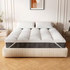 Extra Thick Fitted Mattress Topper - Twin Size | Soft & Cooling Pillow Top Mattress Pad & Protector | Bed Topper for Back Pain, Straps Stretch 6" to 22" Deep