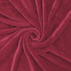 Exclusivo Mezcla Extra Large Fleece Throw Blanket for Couch, Sofa, 300GSM Super Soft and Warm Blankets, Deep Red Throw All Season Use, Cozy, Plush, Lightweight, 50x70 Inches