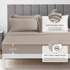 Love's cabin Twin Comforter Set Burlwood, 5 Pieces Twin Bed in a Bag, All Season Twin Bedding Sets with 1 Comforter, 1 Flat Sheet, 1 Fitted Sheet, 1 Pillowcase and 1 Pillow Sham