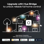 Philips Hue Wireless Smart Light Switch Button, White - 1 Pack - Portable and Battery Powered - Smart Home Control - Requires Hue Bridge - Easy, No-Wire Installation