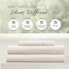 Linen Market Double-Brushed Microfiber Twin Sheet Set 3 Piece – Oeko-TEX Certified Ultra Soft & Wrinkle-Free - 16" Deep Pocket Sheets - Easy Care Twin Size - Ivory