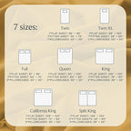 LuxClub 4 PC King Sheet Set, Deep Pockets Wrinkle Free Cooling Bed Sheets Hotel Bedding for Women, Men, Kids & Teens, Includes 1 Fitted Sheet, 1 Flat Sheet and 2 Pillowcases -Medallion Gold