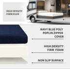 Foamma 6” x 28” x 79” Water Resistant RV Bunk Mattress, Firm High Density Foam, Comfortable and Durable Polyester Cover, Truck, Camper, Travel Trailer, Made in USA