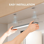 Under Cabinet Kitchen Lights, Motion Sensor Dimmable 30cm 2200mAh 6500K LED Under Counter Rechargeable Wardrobe Indoor Night Lights for Kitchen Shelf Stairs Closet 2 Pack