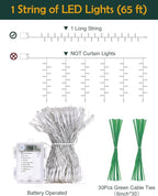 JACKYLED 24 Pack Artificial Ivy Vines with 200 LED String Light, Fake Plants Hanging Garland for Wall Room Bedroom Garden Office Wedding Party