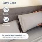 Split King 7 Piece Sheet Set - Comfy Breathable & Cooling - Soft Hotel Luxury Bedding Set with 8-16 Inch Deep Pockets - 1 Flat & 2 Fitted Sheet & 4 Pillowcases - Wrinkle Free & Easy Care - Light Grey