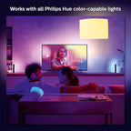Philips Hue 75" Smart TV Light Strip - White and Color Ambiance LED Color-Changing TV Backlight - Sync with TV, Music, and Gaming - Requires Bridge and Sync Box - Control with App or Voice Assistant