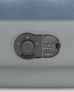 Intex 64159E Dura-Beam Plus Mid-Rise Air Mattress: Fiber-Tech - Queen Size - Built-in USB Electric Pump - 14in Bed Height - 600lb Weight Capacity