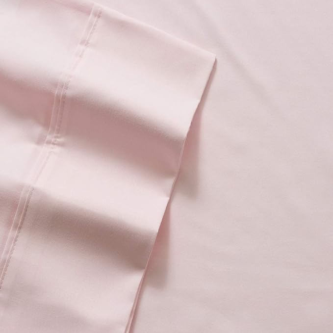 Sweet Home Collection 6 Piece 1500 Supreme Collection Brushed Microfiber Deep Pocket Sheet Set-2 Extra Pillow Cases, Great Value, Split King, Pale Pink