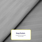 Twin Size Bed Sheets - 4 Piece 1500 Supreme Collection Fine Brushed Microfiber Deep Pocket Twin Sheet Set Bedding - 1 EXTRA PILLOW CASES, GREAT VALUE, Twin, Dobby Silver