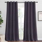 NICETOWN Greyish Purple Blackout Curtains 102 inches Length for Living Room, 2 Panels, 55" Wide, Thermal Insulated Long Drapes for Large Window