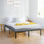 Olee Sleep Twin Mattress, 10 Inch Gel Memory Foam Mattress, Gel Infused for Comfort and Pressure Relief, CertiPUR-US Certified, Bed-in-a-Box, Medium Firm, Grey, Twin Size