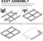 ZIYOO Twin XL Box Spring and Cover, 9 Inch High Profile BoXspring, Easy Assembly, Mattress Foundation, Heavy Duty Metal Steel Structure, Quiet Noise-Free Easy Assembly