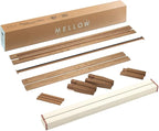 Mellow Naturalista Classic 16 Inch Solid Wood Platform Bed with Wooden Slats, Natural Pine, Twin