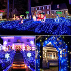 Brizled Blue Christmas Lights, 16ft 25 LED C9 Connectable, 120V UL Certified Outdoor Indoor Xmas Tree Roof Patio Porch Party Holiday Decor