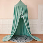 dix-rainbow Princess Decor Canopy for Kids Bed, Soft and Durable Bed Canopy for Girls Room Tent Canopy Dreamy Mosquito Net Bedding, Children Reading Nook Canopies Indoor(Green)