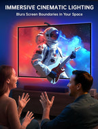 TV LED Backlight, 14.7ft LED Lights for 55-65 Inch TVs, Smart App Control TV Lights That Change with TV, USB-C Powered, RGB LED Strip Lighting Sync to Screen