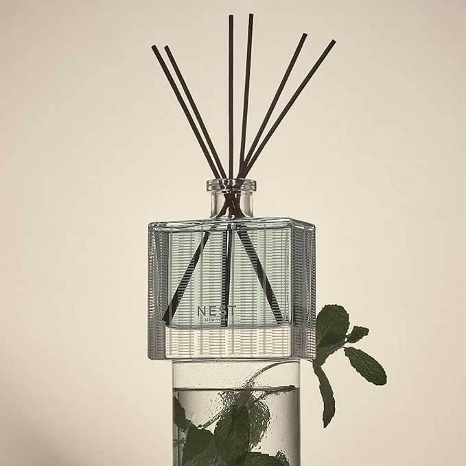 NEST New York Reed Diffuser Liquid Refill, Wild Mint & Eucalyptus - 5.9 fl oz - Fragrance for Up to 90 Days - Flame Free