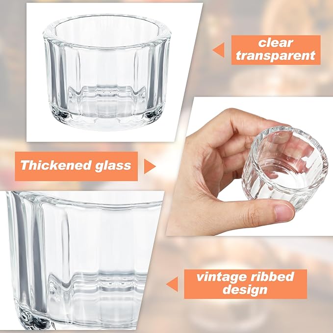 Mumufy 100 Pack Glass Tealight Candle Holder Ribbed Votive Candle Holder for Centerpiece Wedding Proposal Spa Aromatherapy Meditation Home Decor(Clear)