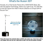 3D Soccer Decor Lamp Gifts for Boys Girls Room, Night Light Toys with Remote, 7 Colors Changing Bedside Nightlight for Kids Baby