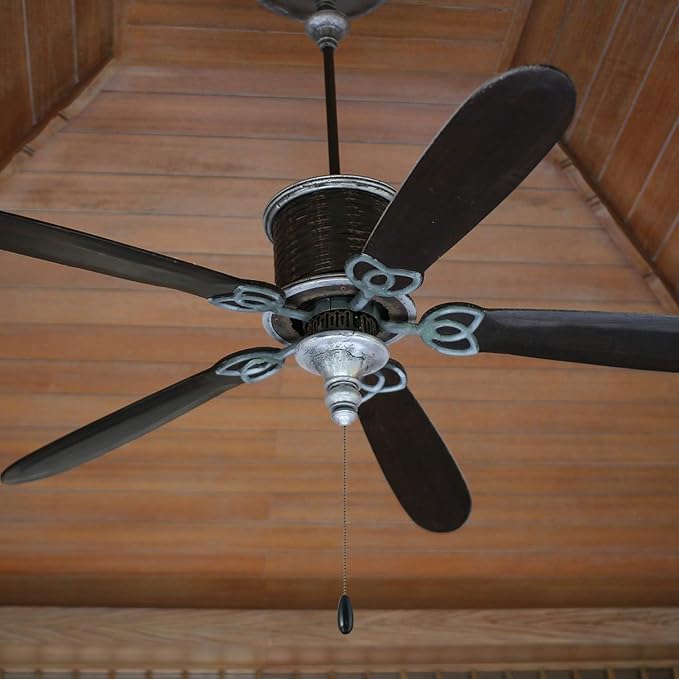 8 Pieces Ceiling Fan Pull Chains Extender Wooden Pendant Pull Chain Extension for Ceiling Light Lamp Fan(Black)