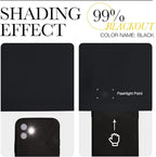 NICETOWN Black Room Dividers Curtains Screens Partitions, Premium Heavyweight Laundry Room Divider for Office, Vintage and Sliding Room (1 Panel, 20ft Wide x 7ft Long)