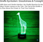 3D Giraffe Decor Lamp with Remote, 7 Color Changing Night Light Toys, Birthday Gift for Kids Girls Boys