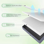 Japanese Floor Mattress Twin, Anti-Slip Japanese Futon Foldable Tatami Mat for Guests, Green