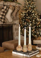 Vixdonos Taper Glass Candlestick Holders Tealight Candle Holders for Table Centerpieces, Wedding Decor and Dinner Party (6 Pcs, Gold)
