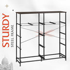 WLIVE Large Dresser for Bedroom, Fabric Dresser with 10 Drawers, Storage Tower with Fabric Bins, Double Dressers, Chest of Drawers for Closet, Living Room, Hallway, Dark Grey