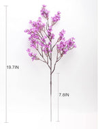 JAKY-Global Babys Breath Fabric Cloth Artificial Flowers 6 Bundle European Fake Silk Plants Decor Wedding Party Decoration Bouquets Real Touch DIY Home Garden(Purple)