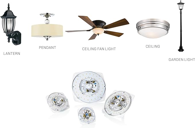 Legental 5.5" LED Light Engine - 6.73" Overall, 23W 1800LM, 5000K Daylight, Dimmable Retrofit Light Kit for Ceiling Lights, Ceiling Fans, Pendants, Lanterns, Garden Fixtures, UL/ES/JA8 Certified