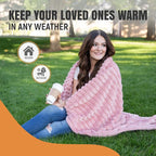 GO Premium Ultra Soft Twin Blanket for Couch - Pink Fleece Blanket for Living Room, Bedroom, Home Decor - Small Couch Blanket for Men, Women (60x80 Inches)