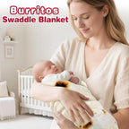 Jorbest Burrito Tortilla Baby Blanket, 285 GSM Soft Flannel Burrito Tortilla Swaddle Blankets Funny Gifts for Baby Shower Boys and Girls, Taco Blanket for Toddler Newborn (Yellow, 36 inches)
