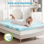 Mattress Topper, Full Size Cooling Memory Foam Bed Toppers, 3 Inch Soft Mattress Pads for Sleeper Sofa, RV, Camper, CertiPUR-US Certified