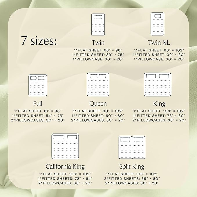 LuxClub 4 PC Sheet Set Bed Sheets Deep Pockets 16" Eco Friendly Wrinkle Free Cooling Machine Washable Hotel Bedding Silky Soft - Sage Green King