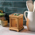 Candle Warmers Etc. Vintage Bulb Illumination Fragrance Warmer- Light-Up Warmer for Warming Scented Candle Wax Melts and Tarts to Freshen Room, Wood and Cane