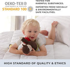 Great Bay Home King Mattress Topper. Thick, Elastic Corner Mattress Protector and Cover. Ultra-Soft Pillowtop Mattress Pad. Fits Mattresses Up to 18" (King, White)