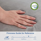 SINWEEK 4" Full Memory Foam Folding Mattress with Storage Bag - Foldable Trifold Floor Bed Topper, CertiPUR-US Certified Guest Sleeping Pad, Machine Washable Cover